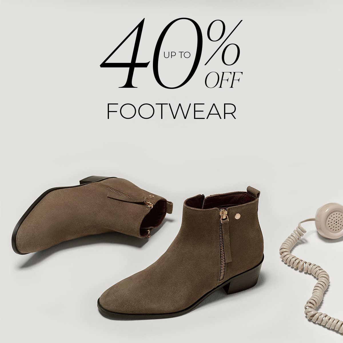 Up to 40% Off Footwear