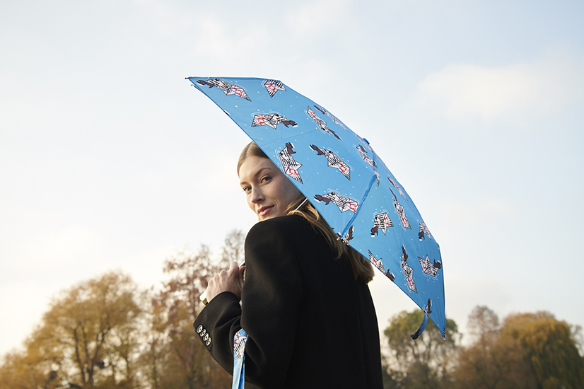 Dark Blue and Pink Golf Umbrella - Rain and Son - Classic and Stylish  Umbrellas